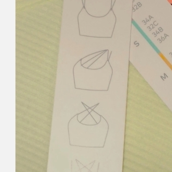 Colsie Cream Tie Front Crop Tank Top/Bralette - Picture 3 of 4